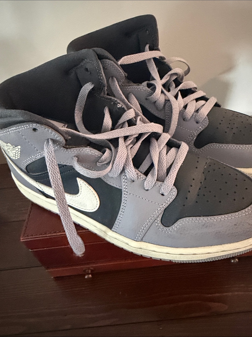Nike Women's jordans in Gray, Black and White